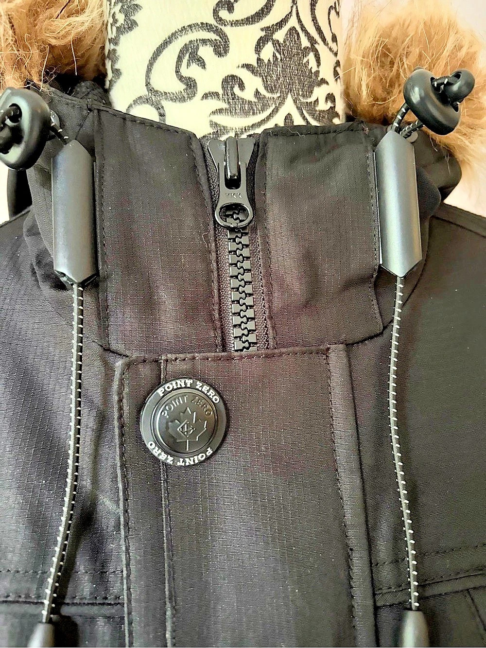 Point Zero PZ.D Youth Black Hooded Performance Jacket Like New Size M - Picture 9 of 10